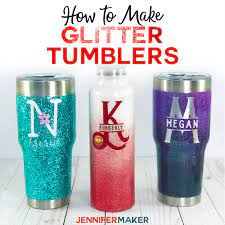 This is because personalized tumblers have a universal appeal that can not be denied. Diy Glitter Tumblers Step By Step Photos Video Tutorial Jennifer Maker