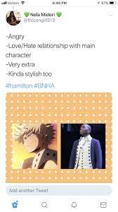Katsuki Bakugo Aaron Burr My Hero Academia Hercules Mulligan My Hero