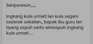 Pidato perpisahan bahasa jawa krama inggil. Contoh Pidato Perpisahan Menggunakan Bahasa Jawa Penggambar