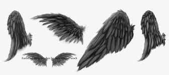 Begin by drawing a long loosely s shaped diagonal curved line. Dark Angel Wings Angel Wings Drawing Dark Angels Transparent Png 2941x1161 Free Download On Nicepng
