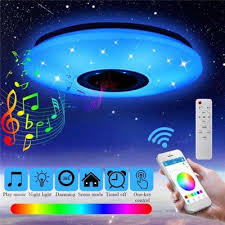 Zdm 60w Rgb Led Ceiling Light Bluetooth Music Speaker Lamp Remote App Control White 60w 39 99 In 2020 Led Ceiling Lights Ceiling Lights Led Ceiling
