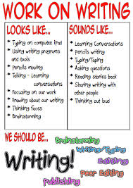 Anchor Chart School Daily 5 Work On Writing Writing