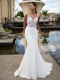 Wedding Satin Mermaid Wedding Dress Lace Top Wedding Dress Designer Wedding Dresses