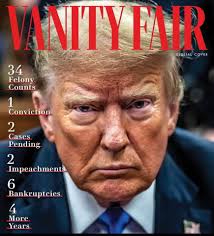 Apparently VANITY FAIR will not bend the knee or kiss the ring .. this  cover is making headlines all over the world… and the beauty of it is that  he can't sue