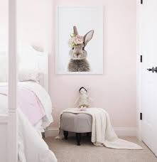 Nursery Wall Art Girls Bedroom Decor Bunny Rabbit Print Etsy Wall Art Girls Bedroom Girls Bedroom Nursery Wall Art Girl