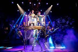 Theater district, midtown west, hell's kitchen Review Rock Of Ages Returns Scaled Down But Big Hair Intact The New York Times