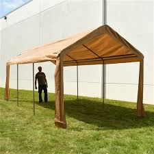 A wide variety of heavy duty carport tent options are available to you, such as nature, heat treated, and chemical. Outdoor Canopy Carport Tent 10 X 20 Ft Beige Aleko