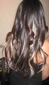 Hair Appt Soon Love The Dark Hair With Peekaboo Highlights Dark Hair With Highlights Hair Beauty Dark Hair
