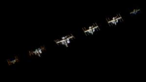 Image result for international space station through telescope