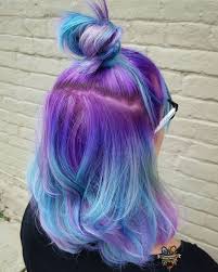 Purple Blue Ombre Hair Instagram Photo By Hairbykaseyoh Beauty Fantasy Unicorn Purple Violet Red Ch Blue Ombre Hair Mermaid Hair Color Purple Ombre Hair