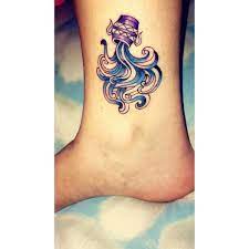 Amazing Aquarius Tattoo On Leg Aquarius Tattoo Tribal Tattoos Mermaid Tattoos