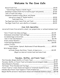 Gasten zijn het ermee eens: Cove Cafe Menu In Ogunquit Maine Usa