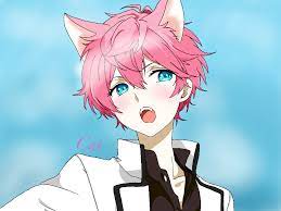 Anime heterochromia odd eyes red yellow akashi seijuurou. Neko Boy With Pink Hair By Seju75 On Deviantart