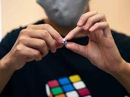 The cube is the only regular hexahedron and is one of the five platonic solids. Rubik S Cube Super Small Rubik S Cube That Fits On Fingertips To Go On Sale In Japan At 1 900 The Economic Times