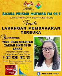 Jas negeri pulau pinang jabatan alam sekitar negeri pulau pinang ceramah & majlis penyerahan borang ras ( rakan alam sekitar ) penceramah : Bicara Prisma Mutiara Fm 95 7 Jabatan Alam Sekitar Facebook