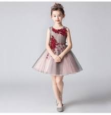 Ankoee bambina filati netti ricamo fiore vestiti da cerimonia eleganti senza maniche matrimonio partito comunione abiti principesse bimba abito 3 8. Abiti Da Cerimonia Per Bambine Sweet Mommy