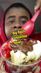 I had to try this Acai Cocoa Haze Smoothie bowl ll Big Back #food #comedy  #smoothiebowl #bigback #fyp #thecincomedy