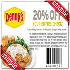 Denny S Coupon Printable May 2020 Save Avg Of 5 Dennys Coupons Fast Food Coupons Restaurant Coupons