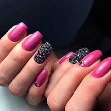Black And Hot Pink Ombre Nails Ways How To Wear Hot Pink Nails See More Https Naildesignsjournal Com Ways Wear Hot Pink Nails Nails Pink Nails Hot Pink Nails Pink Acrylic Nails