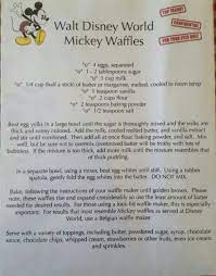 Disney S Secret Recipes Recipes Waffle Recipes Cooking Recipes