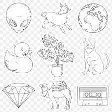 Black And White Png Sticker Sticker Black And White Png Set Free Image By Rawpixel Com Noon In 2020 Drawing Set Cool Stickers How To Draw Hands