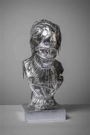 Sold at Auction: Michael Aerts, MICHAEL AERTS (né en 1979) Buste, 2011.  Technique mixte. Bois, tex