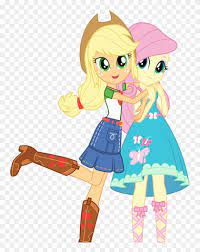 Like nearly all of the apple family's cutie marks, hers is an apple based product, in this case a pie. Applejack Clothes Equestria Girls Fluttershy Official Equestria Girls Better Together Fluttershy And Applejack Free Transparent Png Clipart Images Download