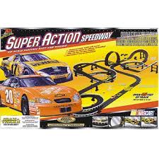 Found these car shaped trees in my town. Nascar Super Action Speedway Electric Slot Car Racing Set Life Like Products 433 9695