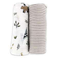 From bibs to washcloths to printable wallpaper. Little Unicorn Organic Cotton Muslin Swaddle Set 2 Pack Thetot