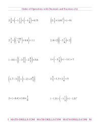 Fraction circles the black and white fraction circles can be used as a manipulative to compare fractions. The Decimals And Fractions Mixed With Negatives A Math Worksheet From The Order Of Operati Order Of Operations Math Fractions Worksheets Fractions Worksheets