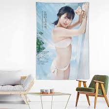 Amazon.co.jp: おくやま 奥山かずさ Okuyama Kazusa 女優 セクシー 水着 下着 写真 画像 タペストリー 壁アートホーム  バスルーム 寝室 オフィス装飾 プリント芸術作品60