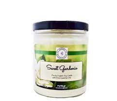 Organic Sweet Gardenia Soy Candle Pure Extract Candle Gardenia Flower White Candle Gift For Her Soothi Soy Candles Sweet Gardenia Organic Soy Candles