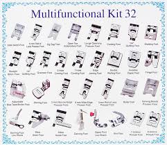 Fheimin 32pcs Sewing Machine Presser Foot Kit Set For Janome Brother Singer Domestic Part 1