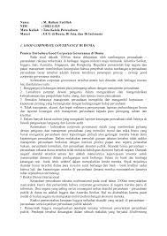 Ada yang sudah mengenal atau pernah mendengar mengenai istilah good governance? Gcg Di Dunia Di Asia Dan Di Indonesia Studocu