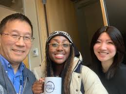 uoft.rn in the house … #CoffeewithChris and “73 questions” 2.0. Good fun  indeed @arthurineyu @ivy.atem 👍🏃‍♂️☕️