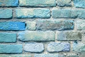 Old Blue Brick Wall Background Wall Mural Pixers We Live To Change Brick Wall Background Wall Background Brick Interior Wall
