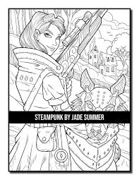 Torey lang v from public domain that can find it from google or other search engine and it's posted under topic steampunk coloring pages. Steampunk Coloring Book Jade Summer