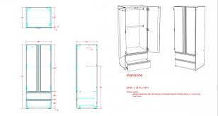 110 cm) of your new wardrobe. Standard Wardrobe Dimensions In Inches Wardobe Pedia
