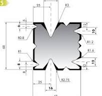 Specially made press brake tooling , amada press brake molds ...