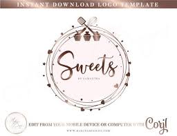 Thank You For Shopping At Makina Designs This Beautiful Logo Is Perfect For Bakers Please Read Logotipo Confeitaria Logotipo Bolo Logotipo Para Doceria