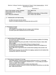 We would like to show you a description here but the site won't allow us. Observation Feedback Report 1 2 Educational Assessment Teachers