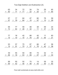 Understand the following as special cases The Adding And Subtracting Two Digit Numbers A Math Worksheet From The Mixed Ope Addition And Subtraction Worksheets Math Addition Worksheets Math Worksheets