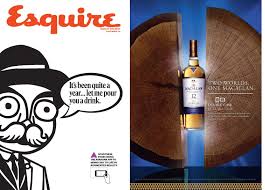Esquire S New Print Campaign Pairs Macallan Whisky With Augmented Reality Macallan Whisky Whisky Augmented Reality