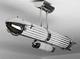 Art Deco Ceiling Light Glass Incandescent Zeppelin Art B03 Art Deco Schneider Art Deco Lighting Art Deco Art Deco Chandelier