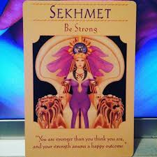 Sekhmet Be Strong Card From Goddess Guidance Oracle Cards By Doreen Virtue Sekhmet Doreen Virtue Goddess Guidance Oracle