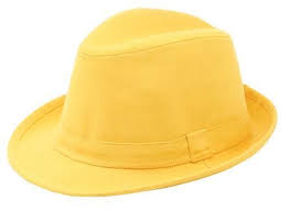 Color Amarillo Yellow Fedora Hat Amarillo Amarillo Pastel Colores