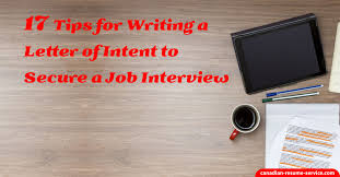 They are a means of introducing yourself to potential employers and convincing them to read your resume. 17 Tips For Writing A Letter Of Intent To Secure A Job Interview