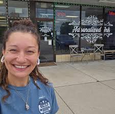 Freehand tattoo design in progress