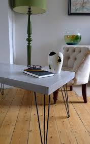 Polished Concrete Coffee Table On Hairpin Legs 350 Http Www Themintlist Com Product Concrete Coffee Table Stone Coffee Table Coffee Table Concrete Table