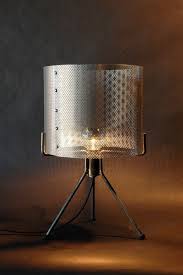 Industrial Perforated Metal Drum Shade Table Lamp Etsy Metal Lamp Shade Drum Shade Table Lamp Metal Drum Shade